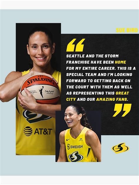 "WNBA Sue Bird Quotes " Poster for Sale by 4MarcPalladino | Redbubble