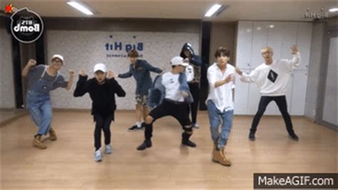 BTS 'Silver Spoon (Baepsae)' mirrored Dance Practice on Make a GIF