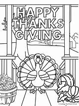 Happy Thanksgiving coloring pages sketch template