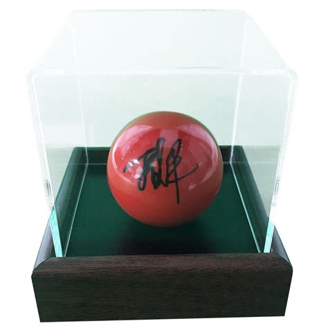 Signed Ding Junhui Snooker Ball World Champion Display