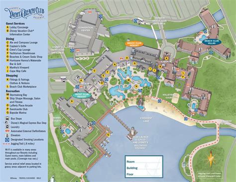 2013 Yacht Club guide map - Photo 1 of 1 | Disney beach club resort ...