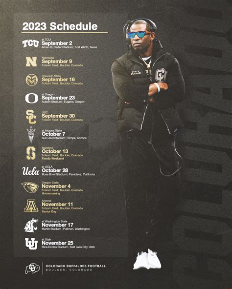 2024 Colorado Buffaloes Football Schedule Release Date - Paule Bernette