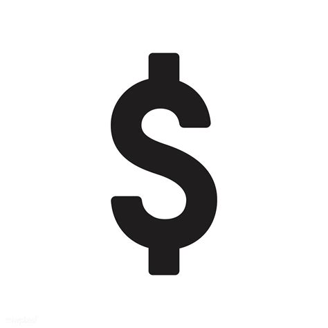 Download Free Black Dollar Symbol Vector