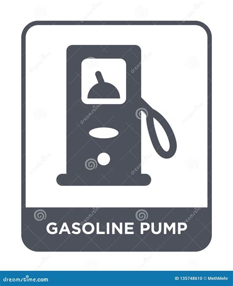 Gasoline Pump Icon in Trendy Design Style. Gasoline Pump Icon Isolated ...