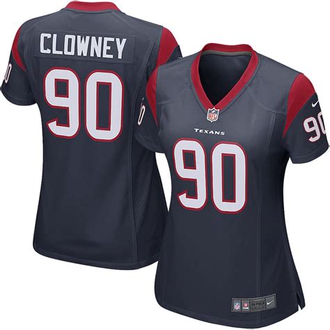 Women's Houston Texans Jadeveon Clowney Nike Navy Blue Game Jersey