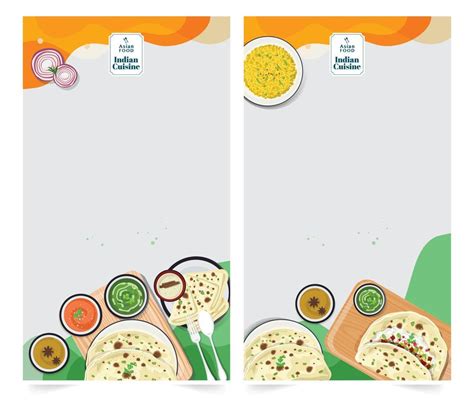 Indian Food menu Template Design for indian cuisine restaurant food ...