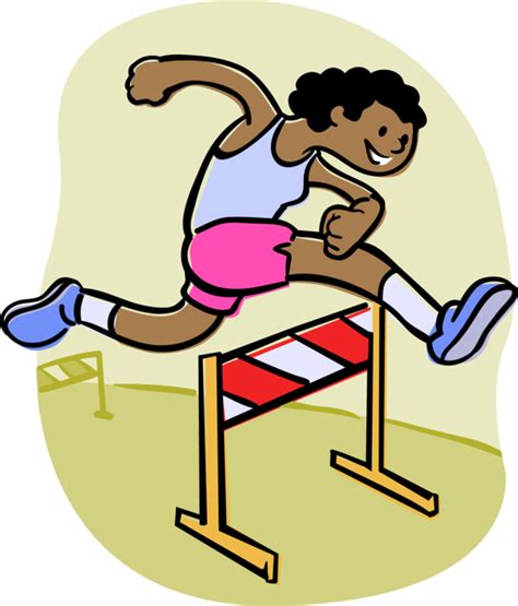 Jpg Royalty Free Download Meet Hurdler Runs Race Vector - Athletisme Clipart - Png Download ...