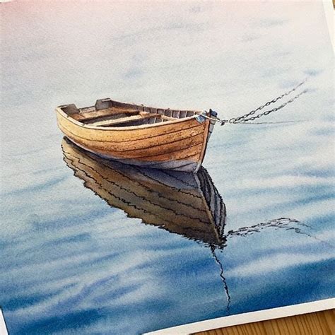 Realistic Paintings Depicting Water Reflections | Reflection painting ...