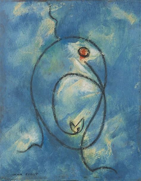 Max Ernst (German, 1891-1976), L'oiseau [Bird], c.1951. Oil on board, 20 x 16 | Max ernst, Max ...