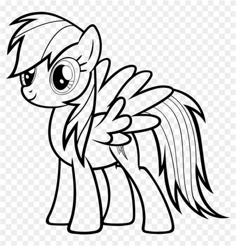 Rainbow Dash Girl Coloring Pages My Little Pony Pdf - My Little Pony Rainbow Dash Drawing - Free ...