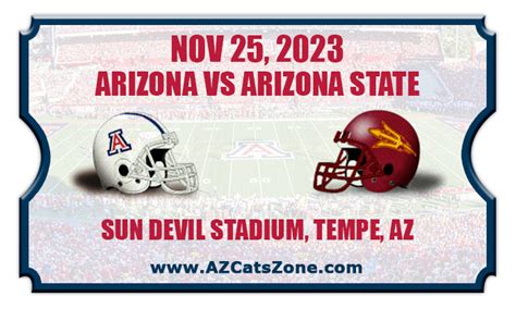 Arizona Wildcats vs Arizona State Sun Devils Football Tickets | 11/25/23