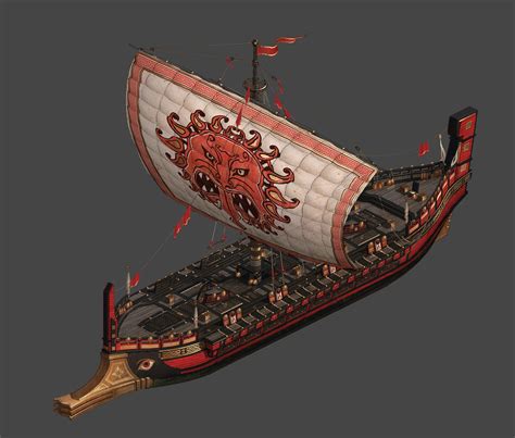 ArtStation - Assassin's Creed Odyssey Sparta Ships, Wavenwater Michael ...