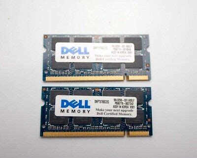 Dell laptop ram memory sticks PC2-6400 2x2GB Hynix | eBay