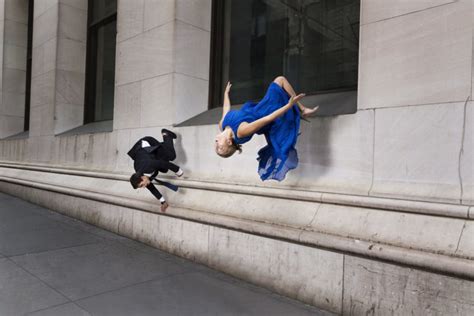 Photos of Parkour Athletes in New York City Wearing Formal Wear