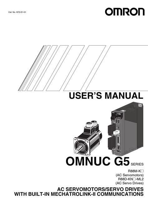 OMRON OMNUC G5 R88M-K SERIES USER MANUAL Pdf Download | ManualsLib