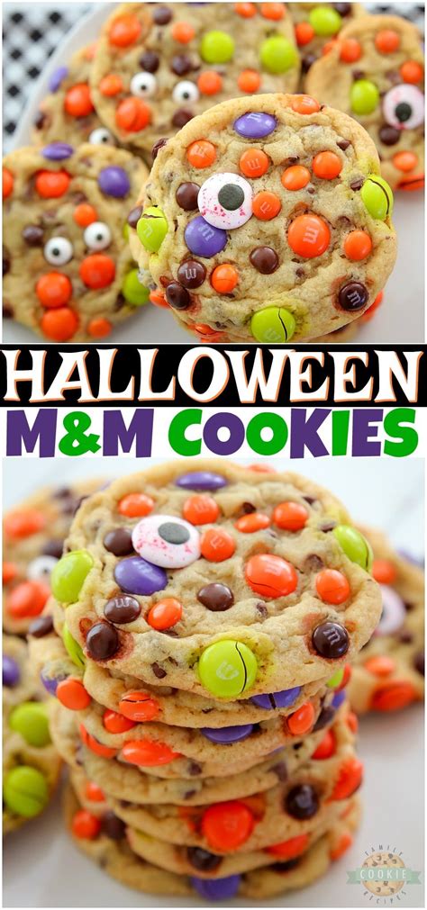 M&M HALLOWEEN COOKIES | Recipe | Easy halloween cookies recipes, Sugar cookies recipe, Cookie ...