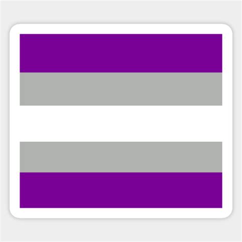 grey-asexual pride flag - Grey Asexual - Sticker | TeePublic