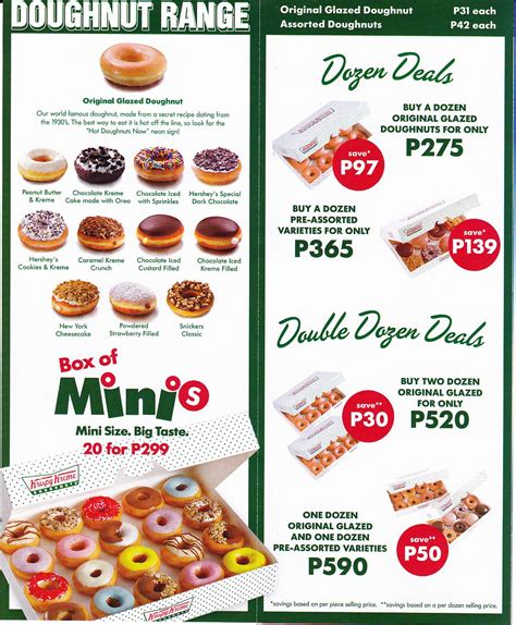 Menus in Manila: Krispy Kreme Philippines Menu