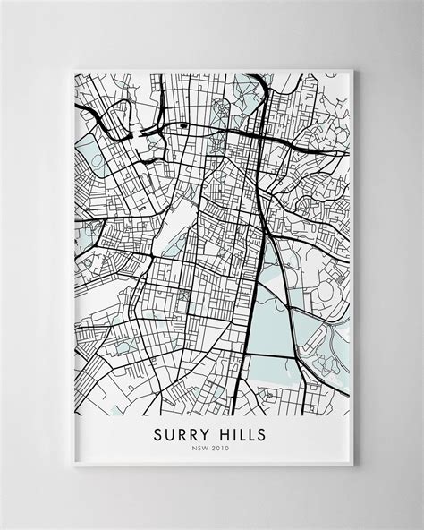 Sydney – Surry Hills Map Print - Chelsea Chelsea