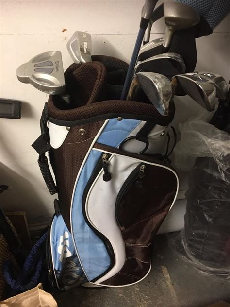 Ladies full set of golf clubs used once for sale including bag | in Irvine, North Ayrshire | Gumtree