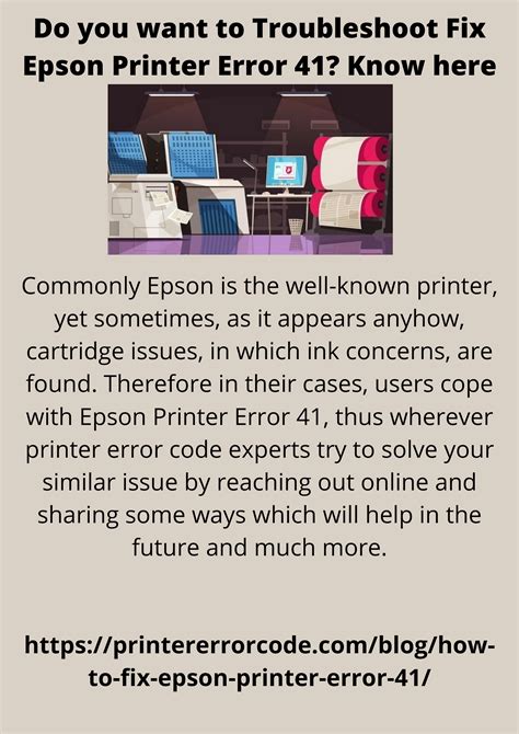 Do you want to Troubleshoot Fix Epson Printer Error 41? Know here ...