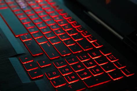 Laptop Keyboard With Red Backlight Stock Photos, Pictures & Royalty ...