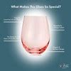 The Wine Savant Italian Colored Crystal Drinking Glasses, Perfect For ...