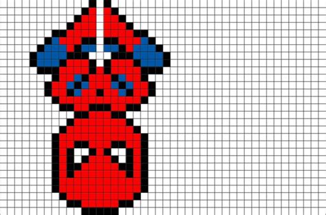 Spider Man Pixel Art | Spiderman pixel art, Pixel art templates ...