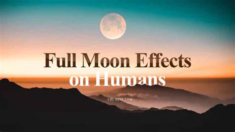 Full Moon Effects on Humans - How Does The Full Moon Affect People?