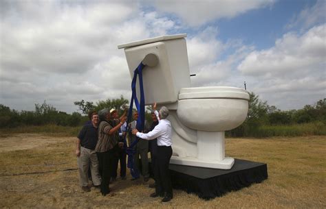 SAWS' flushes giant toilet to celebrate water project