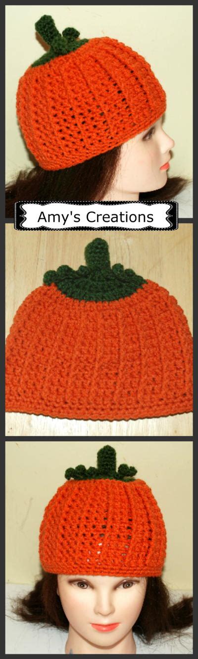 All Sizes Crochet Pumpkin Hat | AllFreeCrochet.com