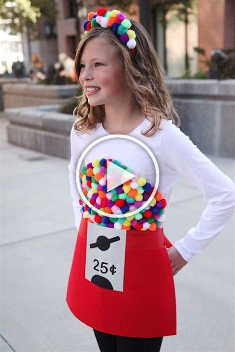 Easy Halloween Costume Idea: DIY Gumball Machine Costume | Diy ...