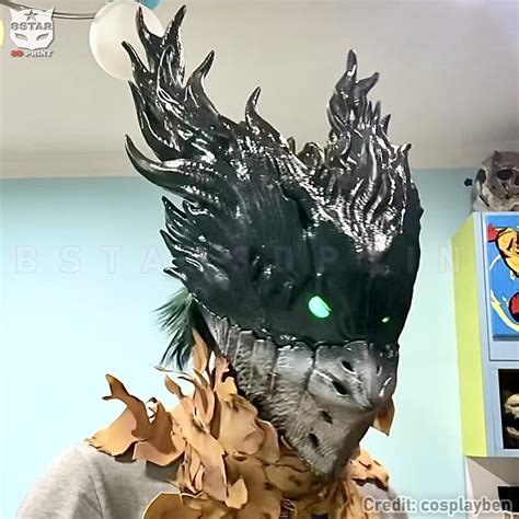 Masque Dark Deku - My Hero Academia Cosplay imprimable en 3D • Fabriqué avec une imprimante 3D ...