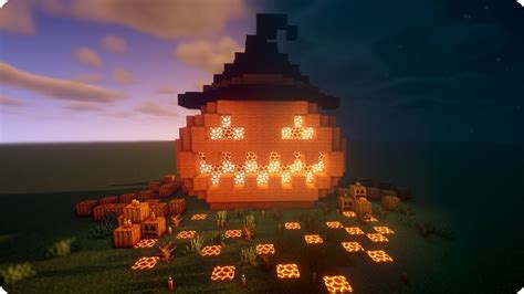 How to build a Pumpkin Jack-o lantern - Minecraft Halloween Decorations ...