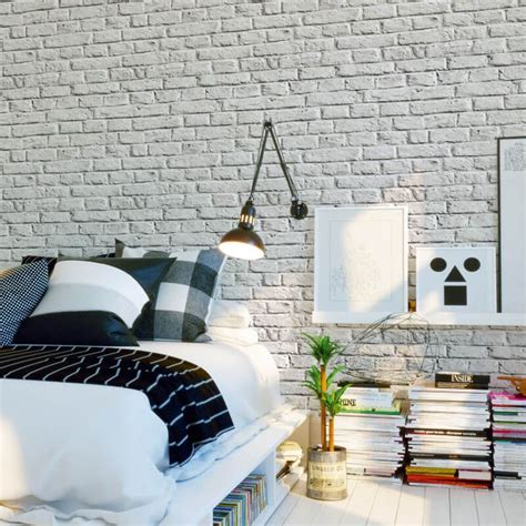 Pin by Bianca Sanchez on dreamland in 2020 | White brick wallpaper bedroom, Brick wallpaper ...