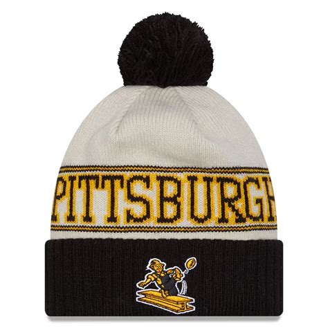 PITTSBURGH STEELERS 2023 NFL SIDELINE CUFFED KNIT WITH POM - HISTORIC ...