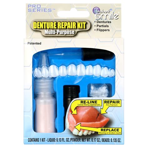 Instant Smile Complete Denture Repair Kit - Walmart.com