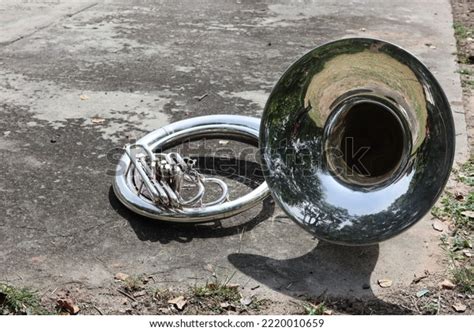 Sousaphone Largest Brass Instrument Marching Band Stock Photo ...