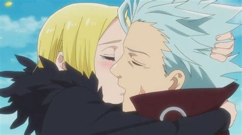 Ban and elaine kiss 😍 | Anime romance, Anime 7 pecados capitales ...