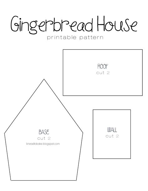 I Knead to Bake: Gingerbread Recipe & Printable House Template