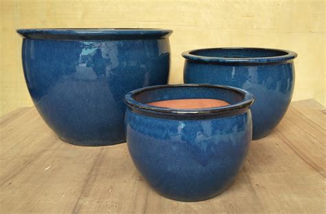 Outdoor Ceramic Pots, Ceramic Pots, Pottery Pots, GW8594 S/4