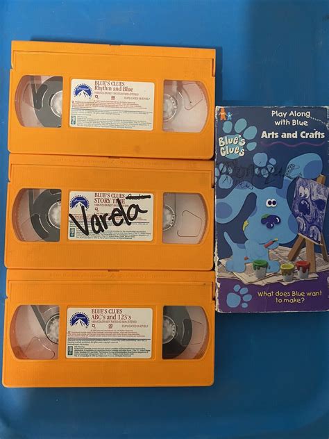 Lot of 4 Blue’s Clues VHS Tapes ABC 123 Story Time, Arts And Crafts, Rhythm | eBay