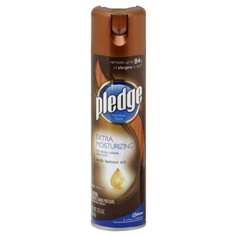 Pledge Extra Moisturizing Furniture Polish Lemon Aerosol Spray