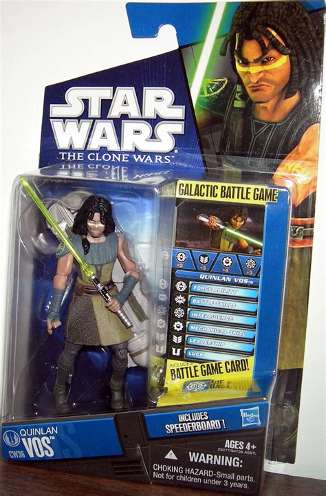 Quinlan Vos CW36 Clone Wars Action Figure Hasbro