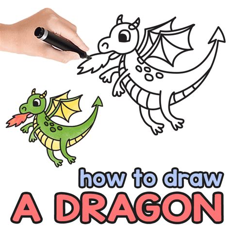 how to draw a dragon easy - pamela-gallagher