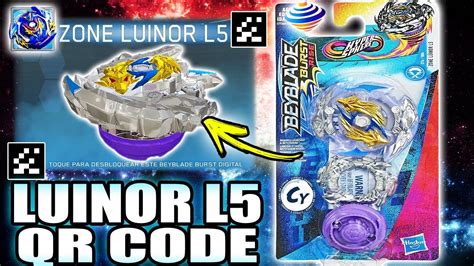 LUINOR L5 QR CODE + ALL LUINOR QR CODES BEYBLADE BURST RISE APP - YouTube