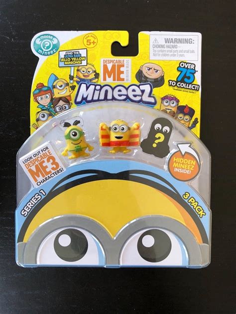 5x Mineez Despicable Me 3 Characters Series 1 Minions 3Pack 1 Hidden Inside Minion Made ...