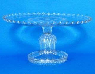 Vintage Pink Glass Cake Stand Indiana Madrid Recollection Federal