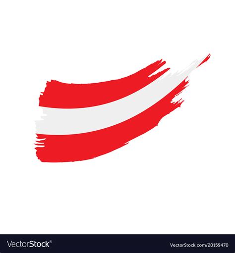 Austria flag Royalty Free Vector Image - VectorStock