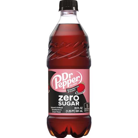 Dr Pepper Dr Pepper Zero Sugar Strawberries & Cream - Shop Soda at H-E-B